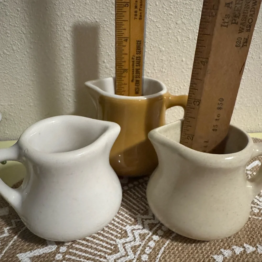 H.F. Coors set of 3 vintage creamers Chefsware 150 & 151 - Picture 4 of 6